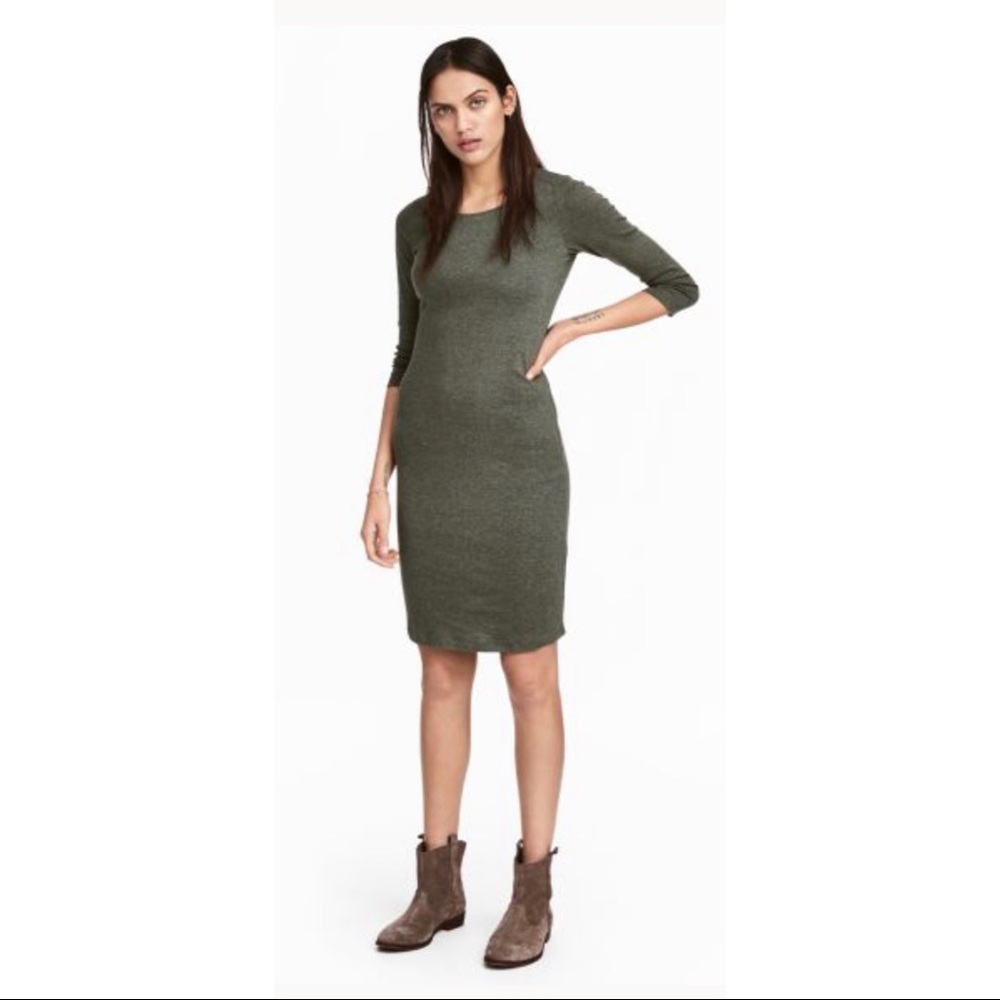 🌸2 for $30🌸H&M Organic Cotton Dress. Knee length - Picture 2 of 5
